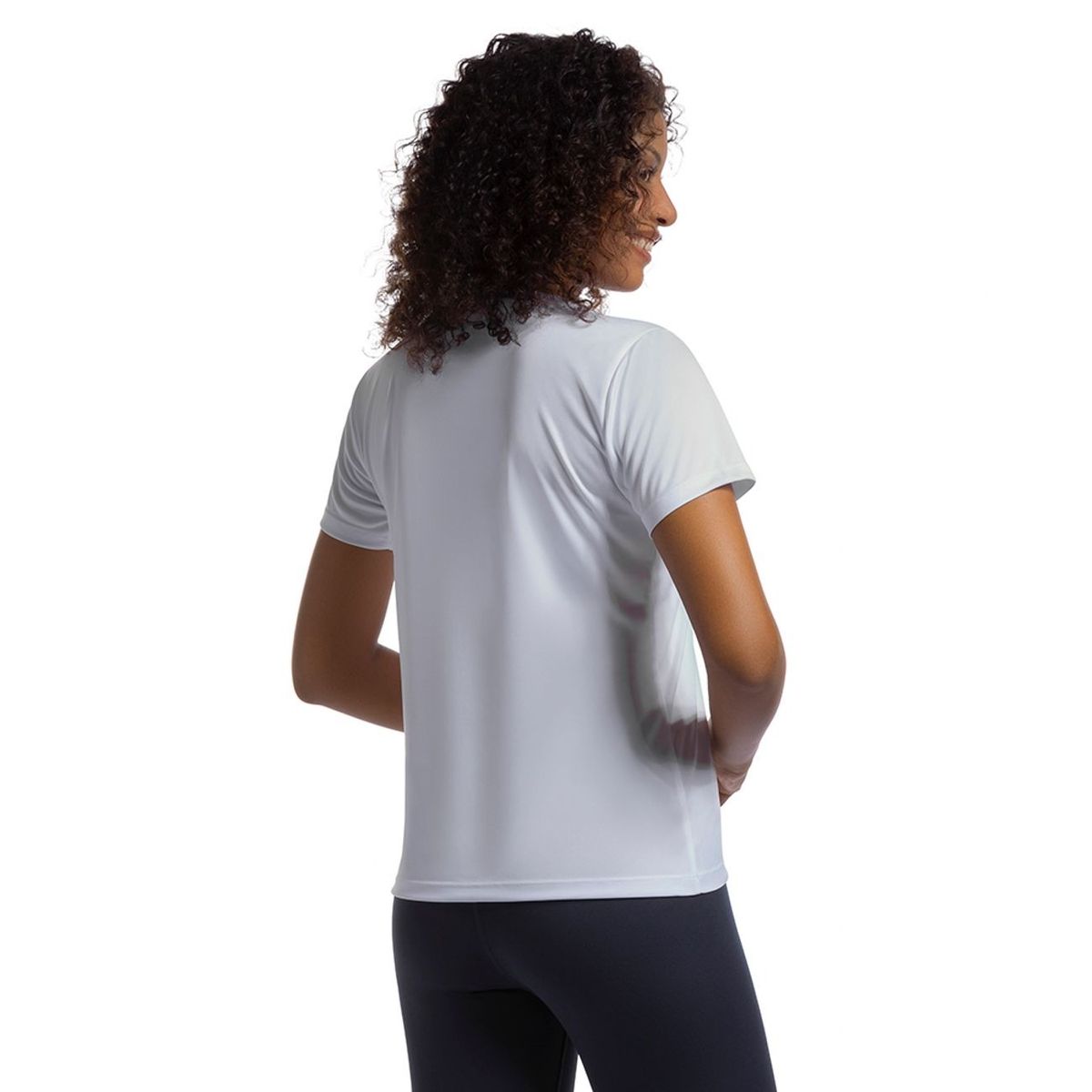OLYMPIKUS - POLERA ESSENTIAL MANGA CORTA BLANCA MUJER