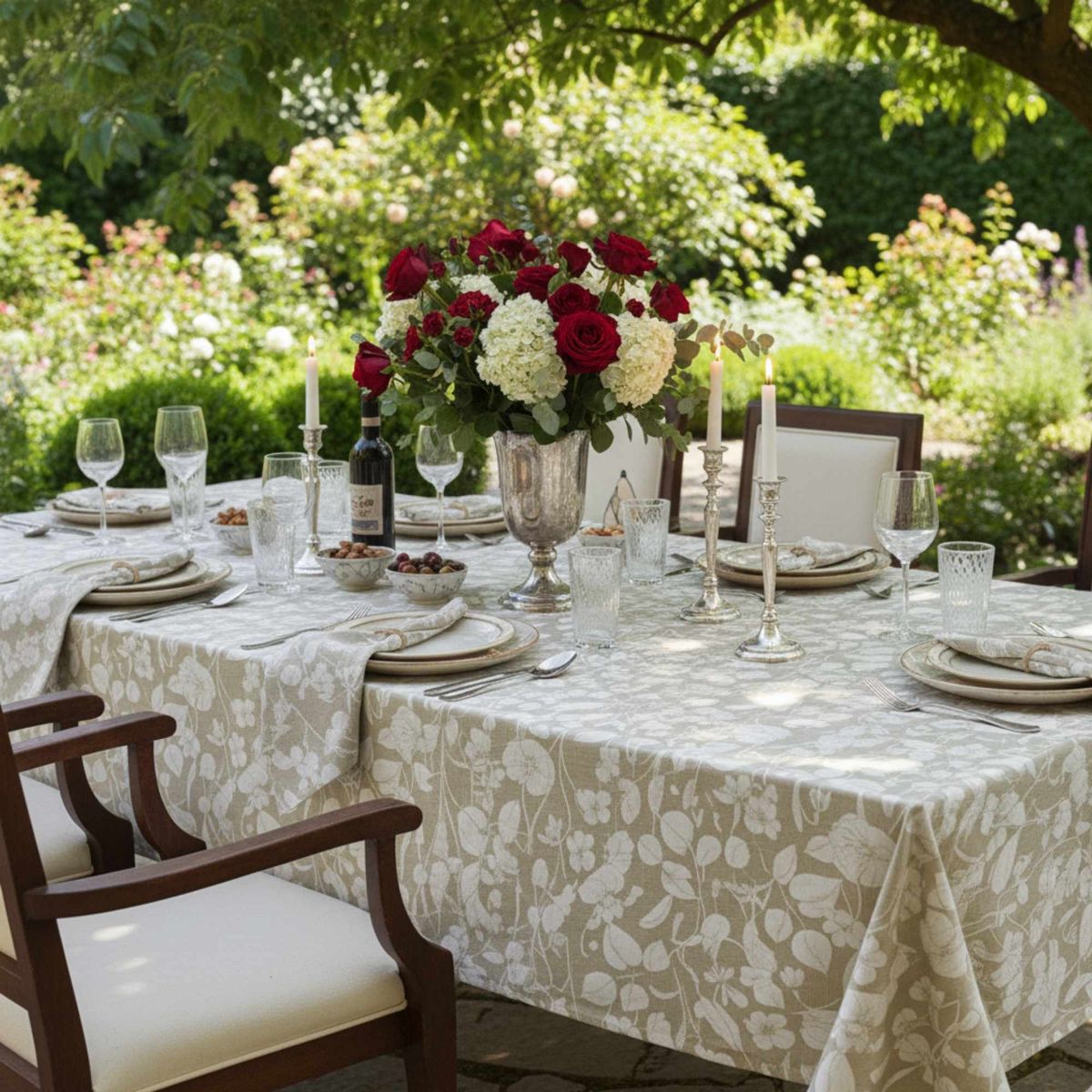 DECO EXPRESS - Mantel Antimanchas Natural 180X280 cm