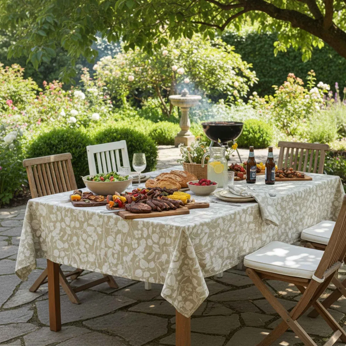 DECO EXPRESS - Mantel Antimanchas Natural 180X280 cm