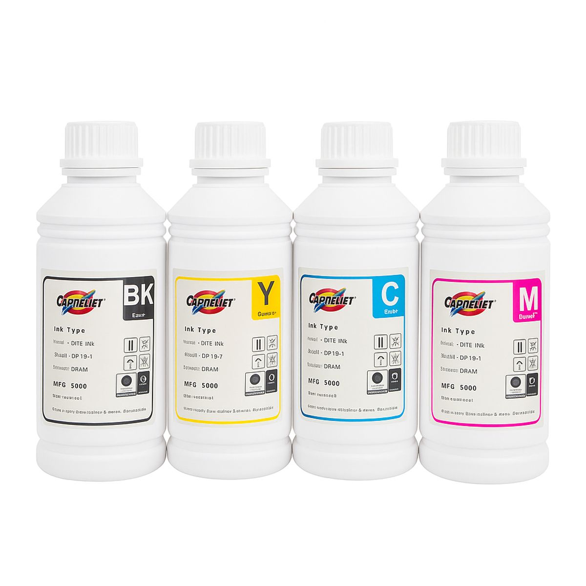 CREA PRINT - Pack 4 Litro De Tinta Para Impresoras Epson Ecotank