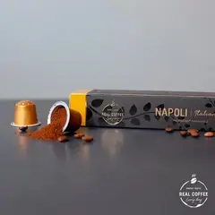 REAL COFFEE - Pack 80 Cápsulas Compatibles Nespresso Napoli ,