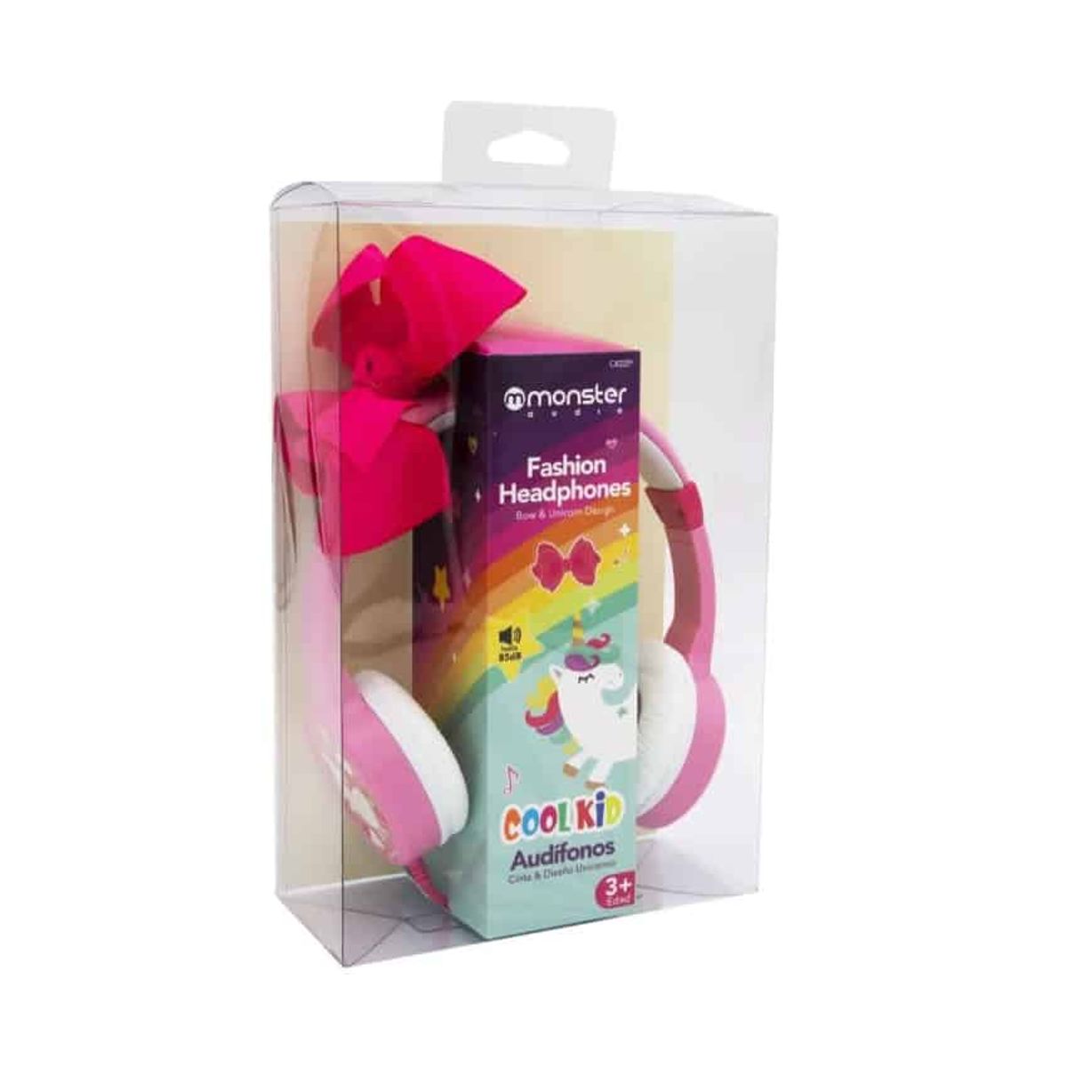 MONSTER - Audífono Monster Cool Kid  Especial para Niños - Rosado