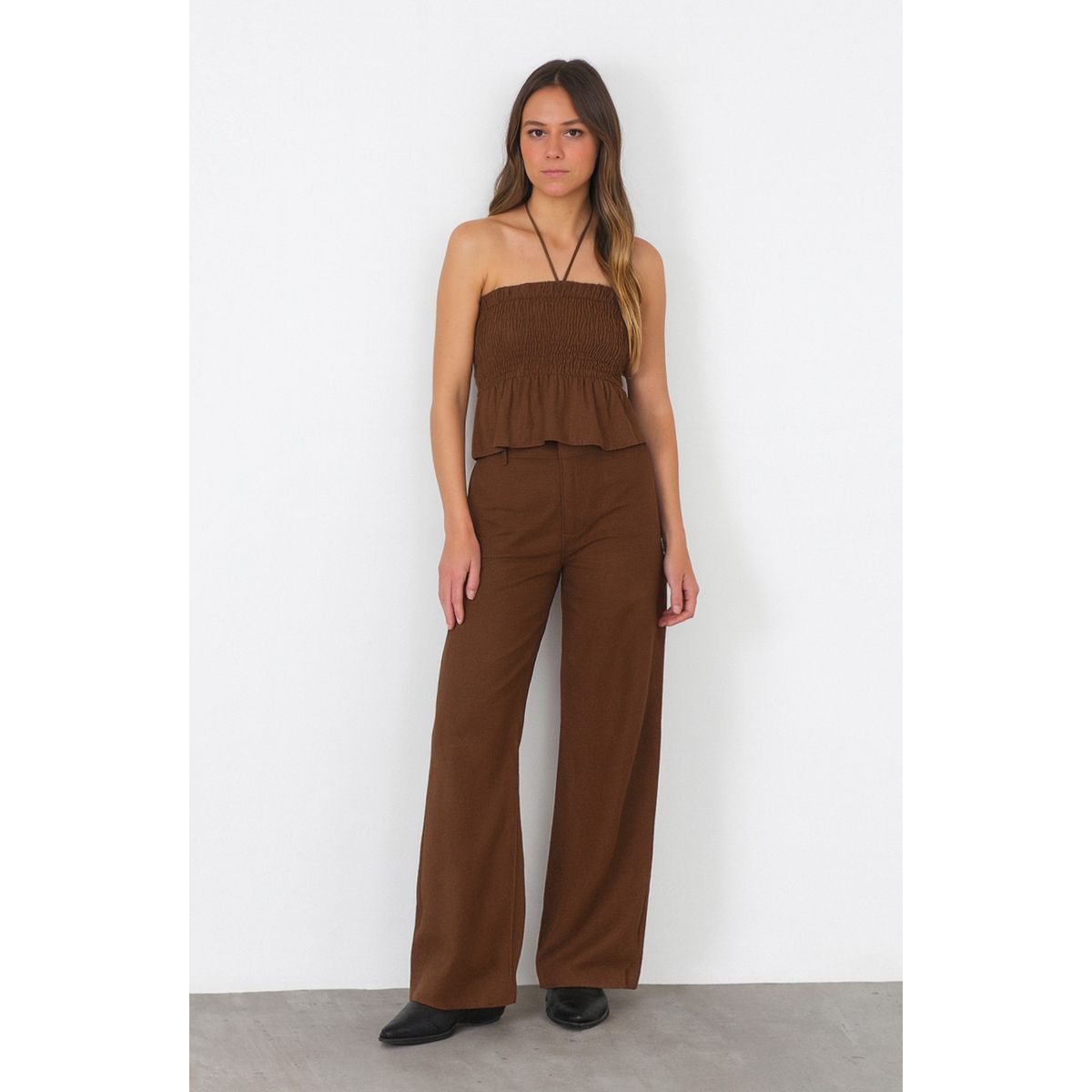 RAINDOOR - Pantalón Lino Mujer Raindoor