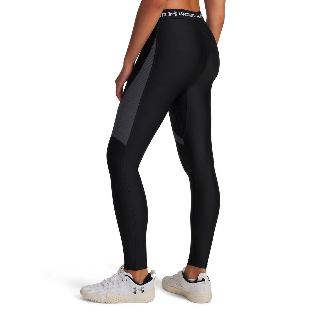 UNDER ARMOUR - Calzas Training para mujer HeatGear Rib negro UNDER ARMOUR