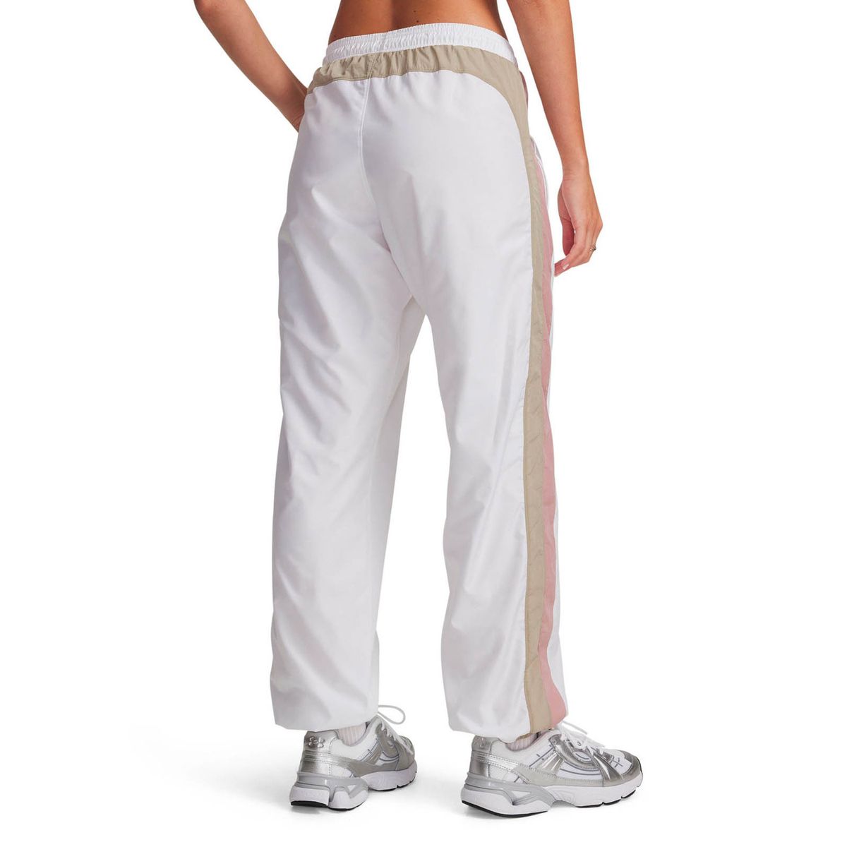 UNDER ARMOUR - Pantalón Lifestyle para mujer Icon Crinkle blanco UNDER ARMOUR