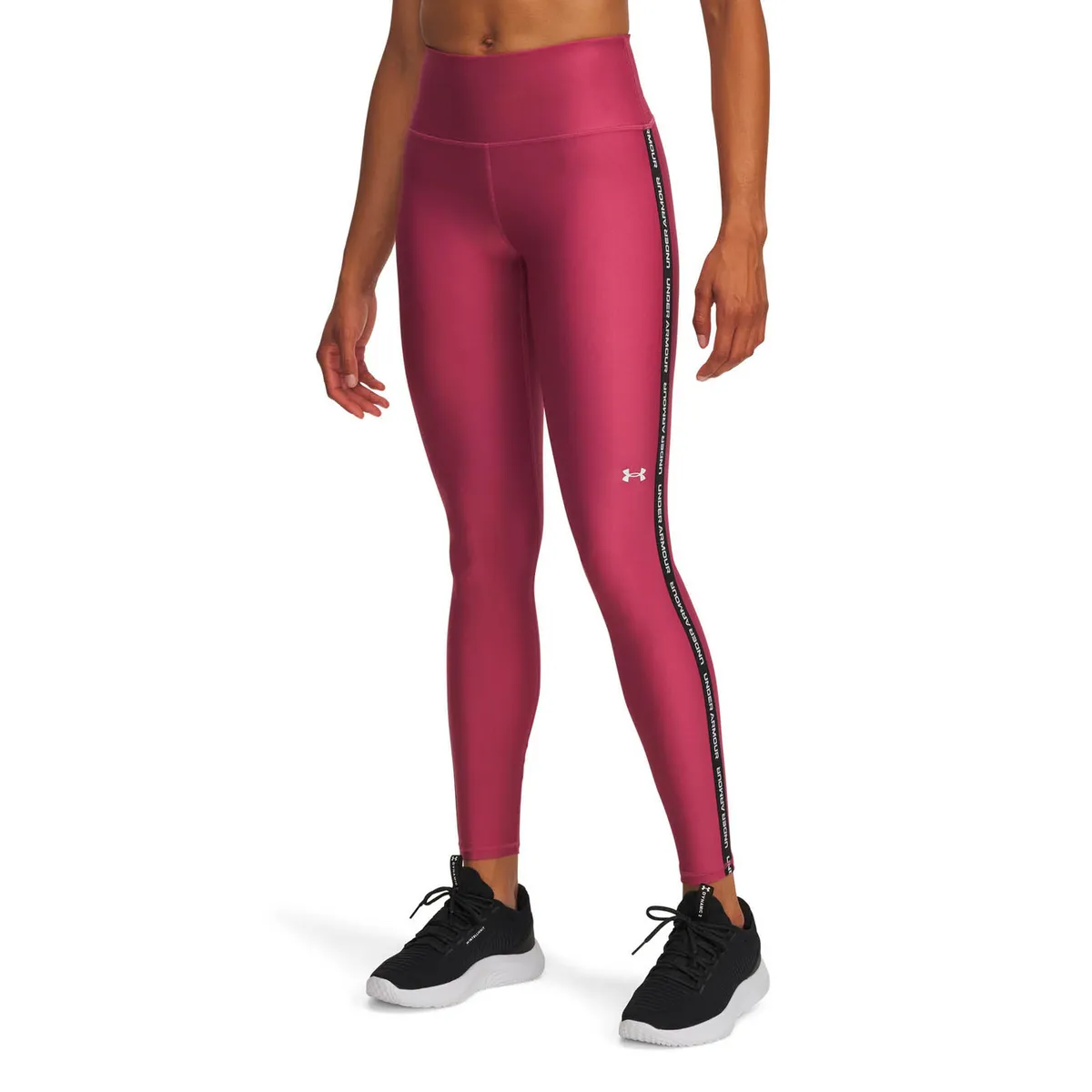 UNDER ARMOUR - Calza Training para mujer Tech Wordmark Tape rojo UNDER ARMOUR