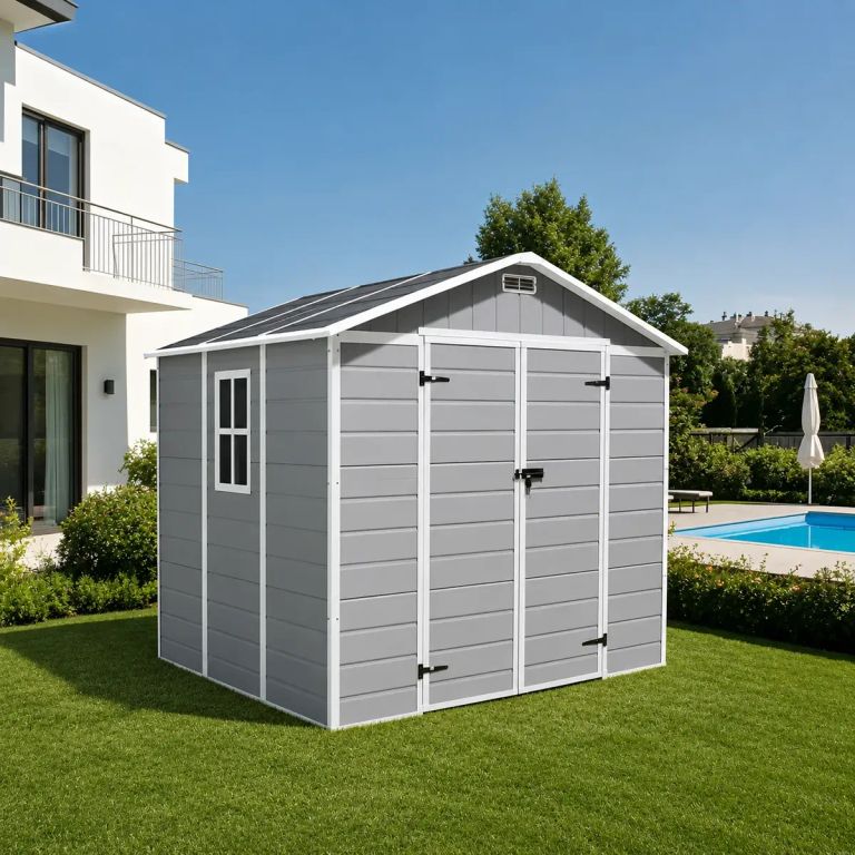 Bodega Jardin Plastico 7565FT Gris