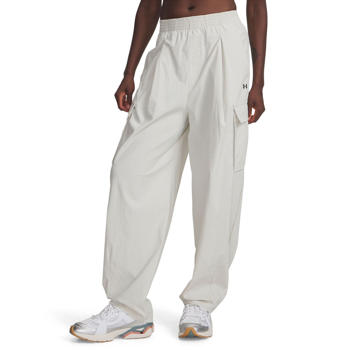UNDER ARMOUR - Pantalón Lifestyle mujer Unstoppable Woven Blanco UNDER ARMOUR