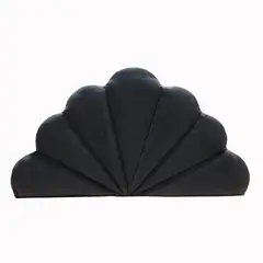 GENERICO - Respaldo Coral 1 1/2 negro Felpa Muebles Rimar