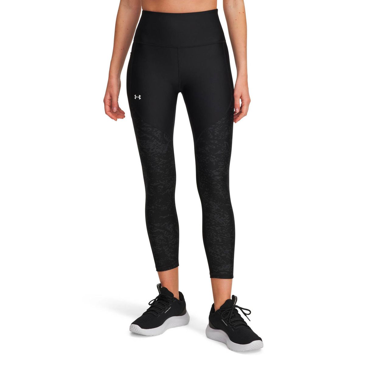 UNDER ARMOUR - Calza Training para mujer Tech Printed Panel Negro UNDER ARMOUR