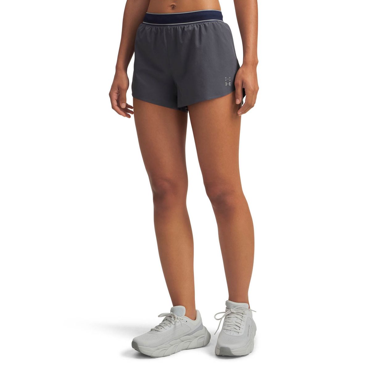UNDER ARMOUR - Short Running para mujer Halo Run gris UNDER ARMOUR