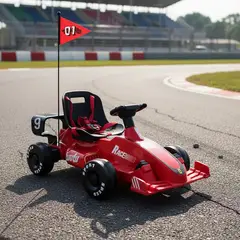 BEBESIT - Auto Eléctrico F1 Schumi Niños Niñas Infantil Rojo