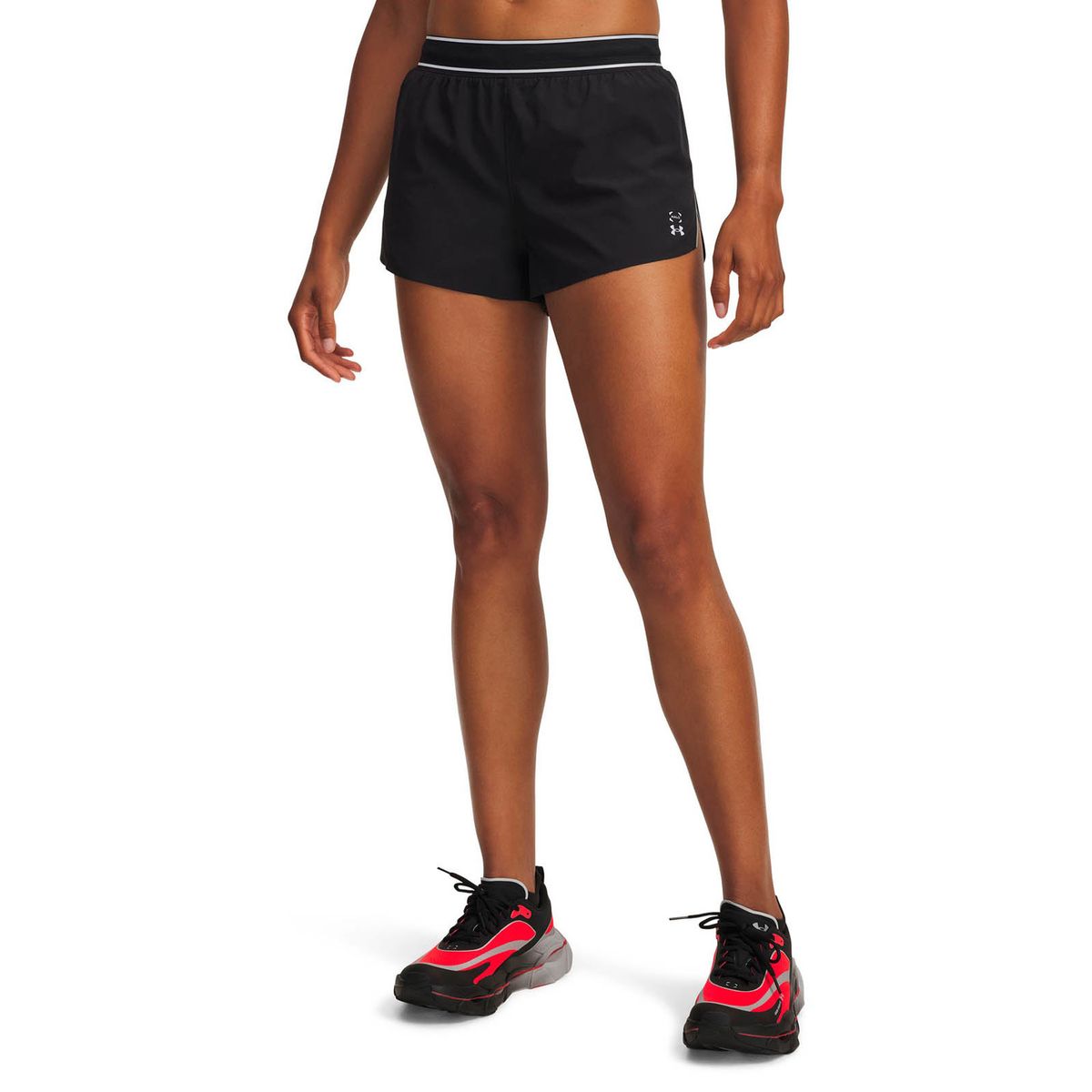 UNDER ARMOUR - Short Running para mujer Halo Run negro UNDER ARMOUR