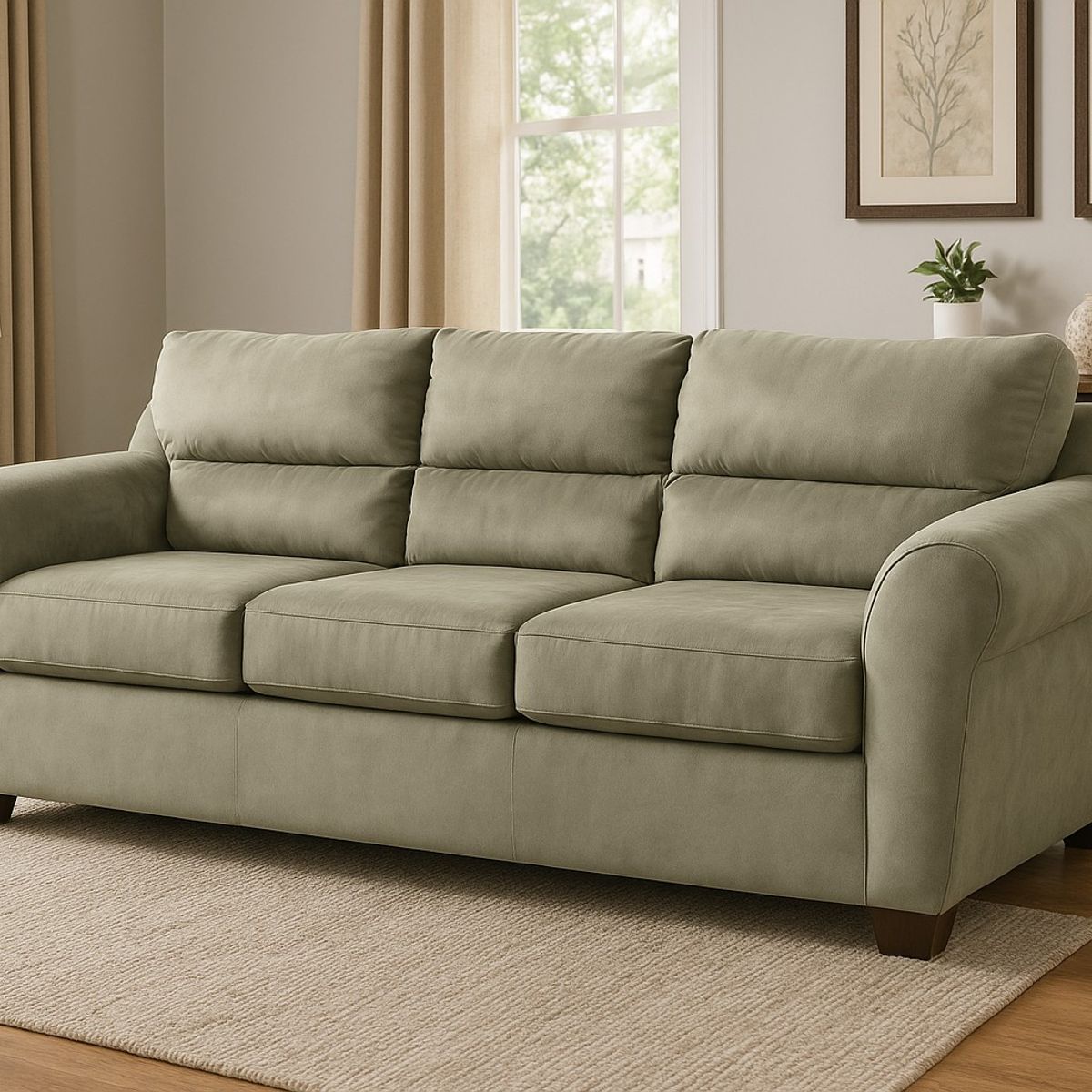 MEXX MUEBLES - Sofa Dubai 3 Cuerpos Felpa