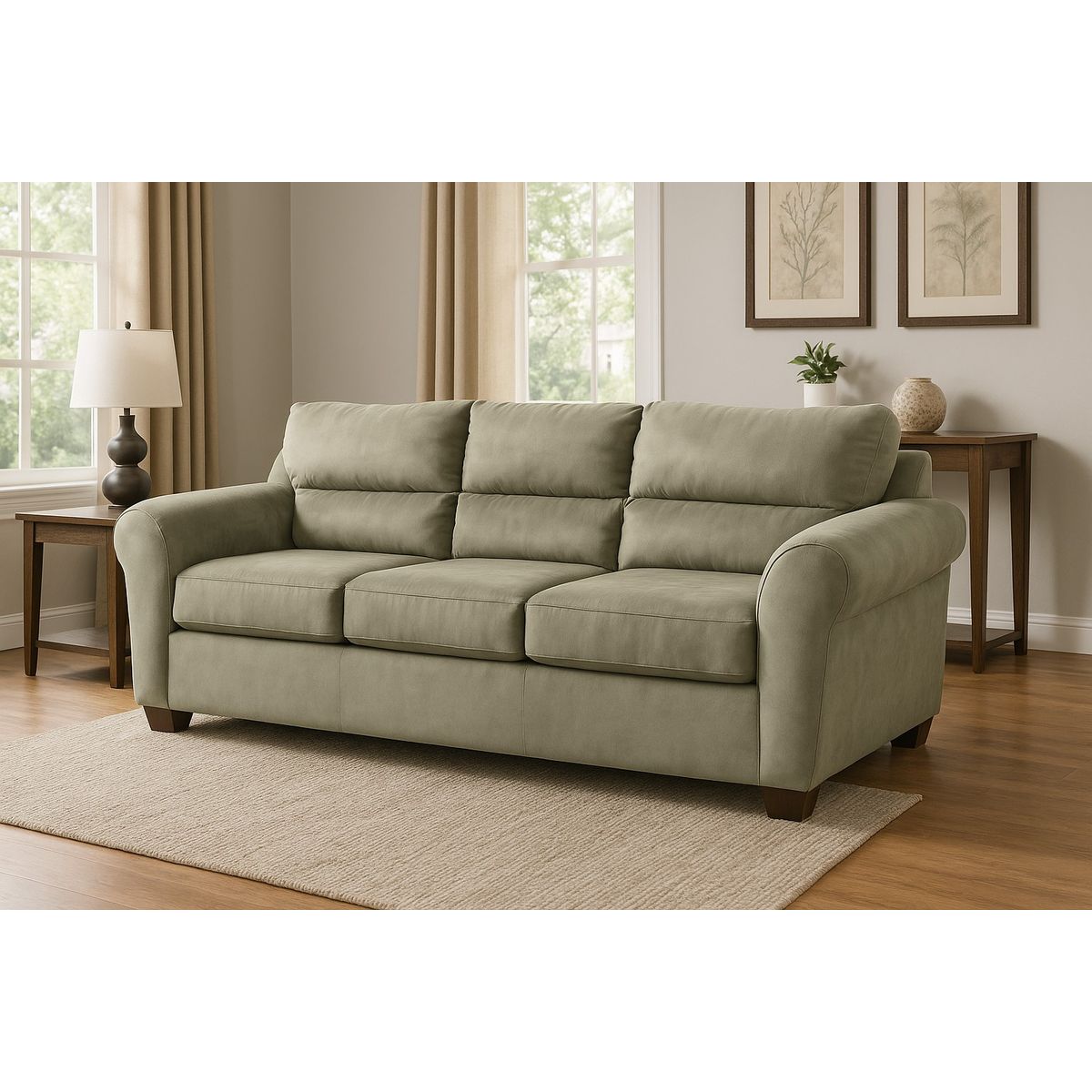 MEXX MUEBLES - Sofa Dubai 3 Cuerpos Felpa