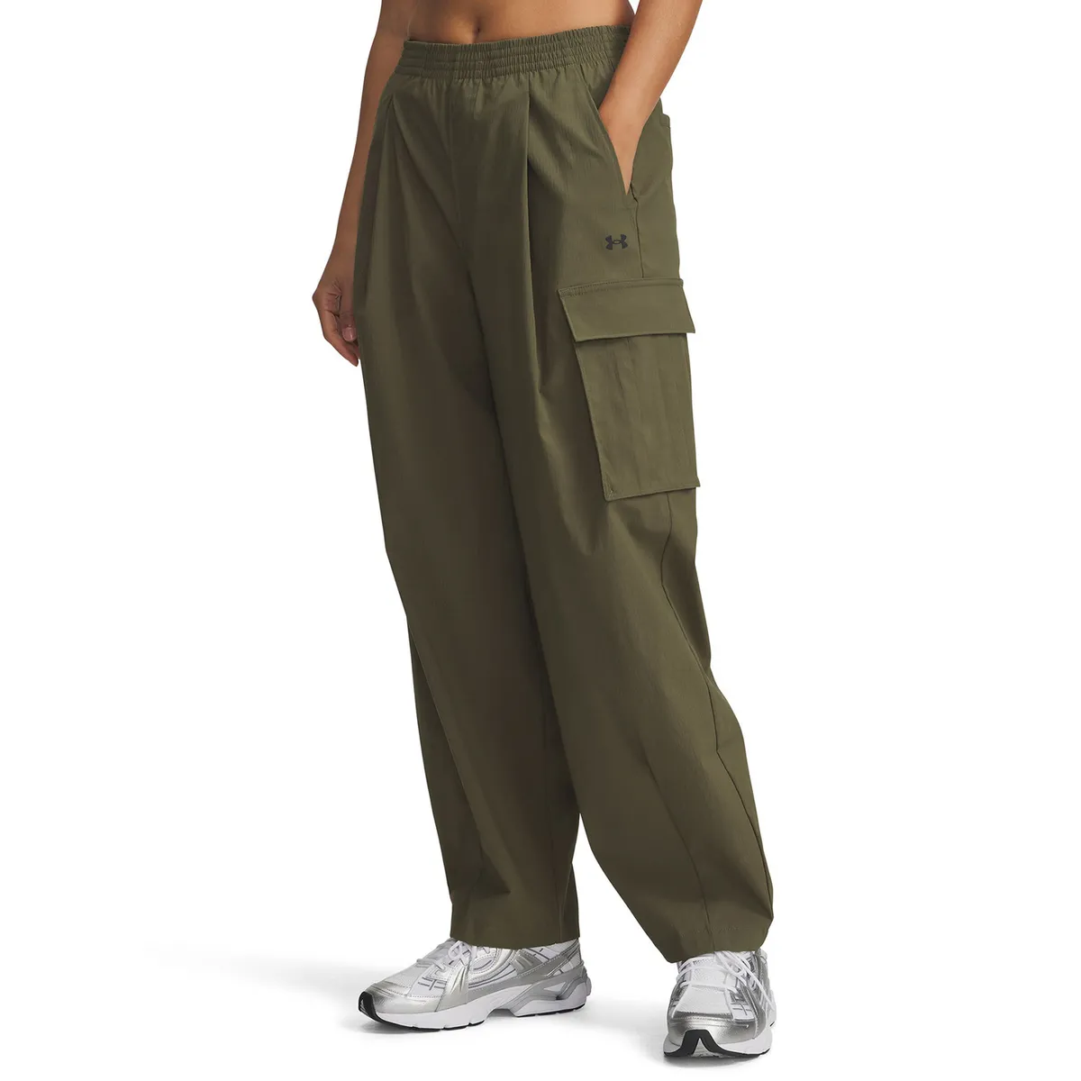 UNDER ARMOUR - Pantalón Lifestyle mujer Unstoppable Woven verde UNDER ARMOUR