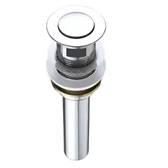 TAUMM - Desague Click Clack Popup 1 Un Cuarto Lavatorio Acero Con Rebalse