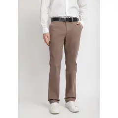 TRIAL - Pantalón Chino Hombre Algodón Vinci Café