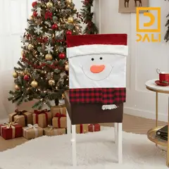 GENERICO - Funda Navideña para Silla Hombre de Nieve Decoración Festiva para Comedor y Eventos