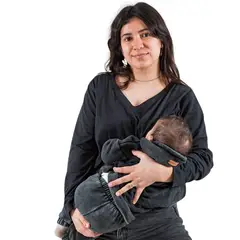 FREE THE MAMA - Polera Lactancia Cierres Invisibles Cuello V Maternidad