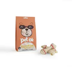GENERICO - Huesito sabor carne para perro mediano pack 6 unidades