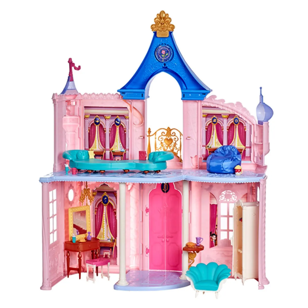 HASBRO - Juguete Casa Castillo De Pincesas 16 Accesorios Rosado