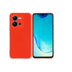 JOIGO - Carcasa Para Vivo V25 Goma Rojo