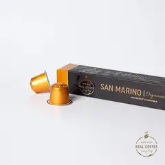 REAL COFFEE - Pack 80 Cápsulas Compatibles Nespresso San Marino ,