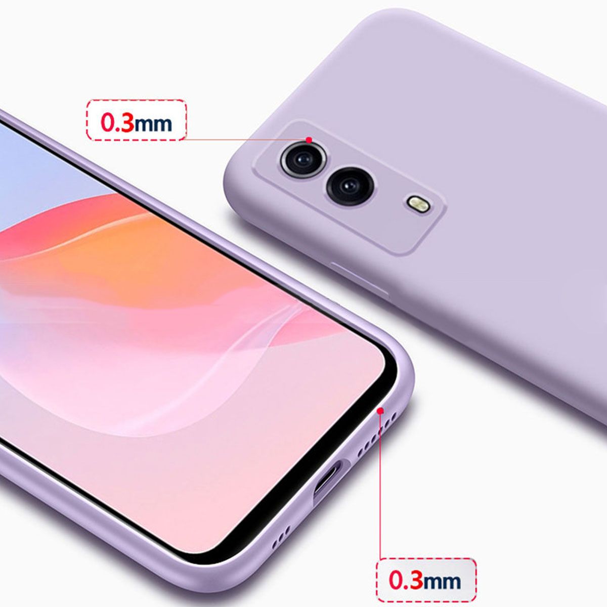 JOIGO - Carcasa Funda Para Vivo Y53S Goma Lila