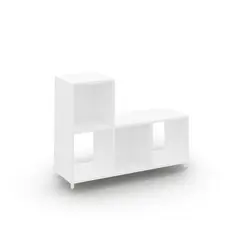 TECNOMOBILI - Repisa Estante MDP 66x90x30 cm Blanco
