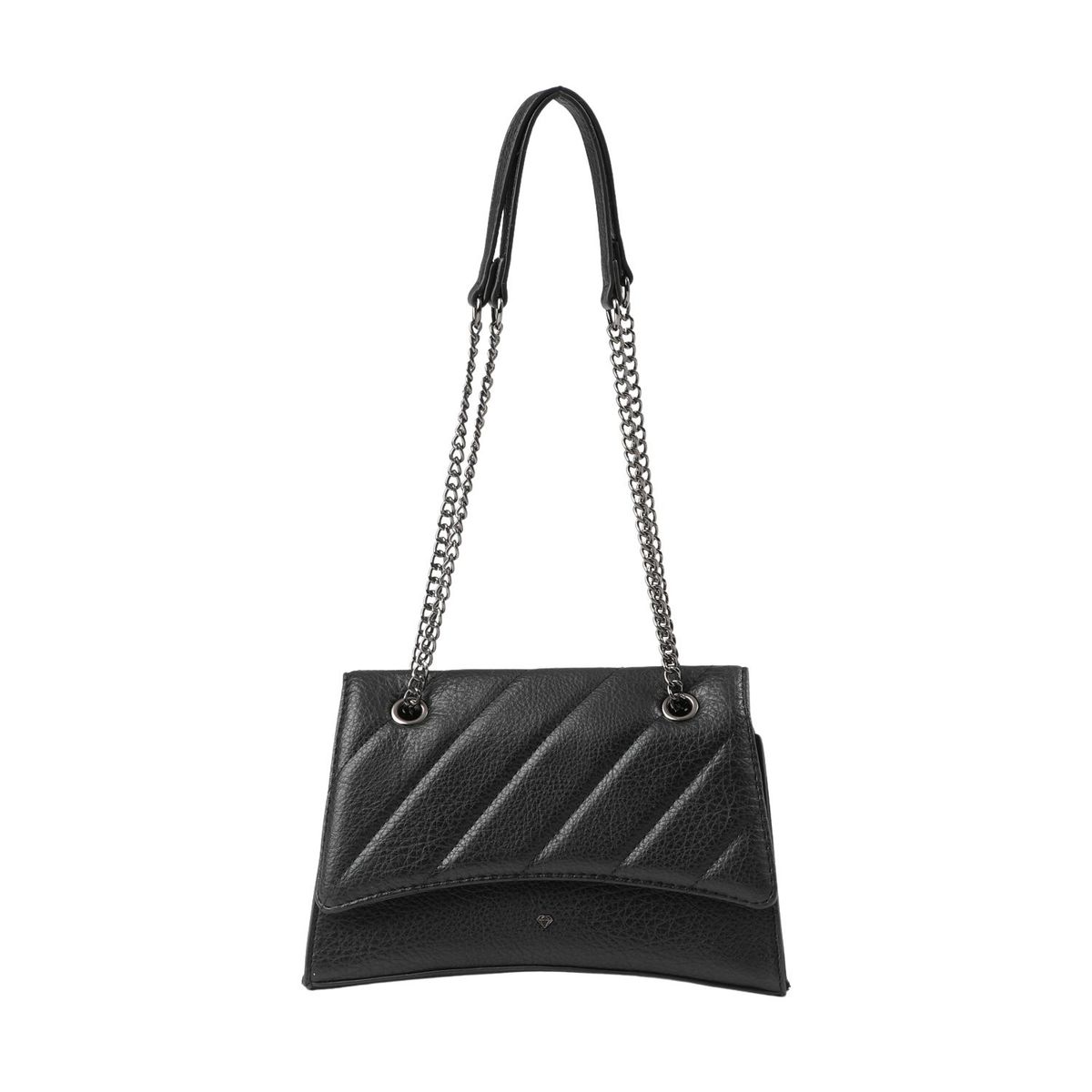 I D - Cartera Bandolera Ecocuero Bourges Negro  i-D