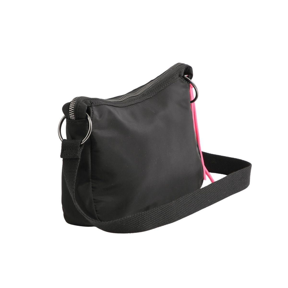 I D - Cartera Bandolera Burgos Nylon Negro ID