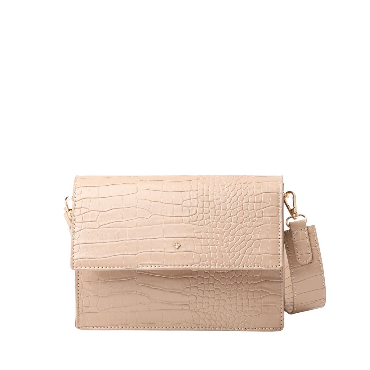 I D - Cartera Bandolera Ecocuero Calais Beige  i-D