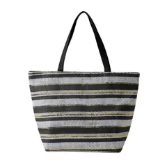 I D - Cartera Tote Trento Negro Playa ID