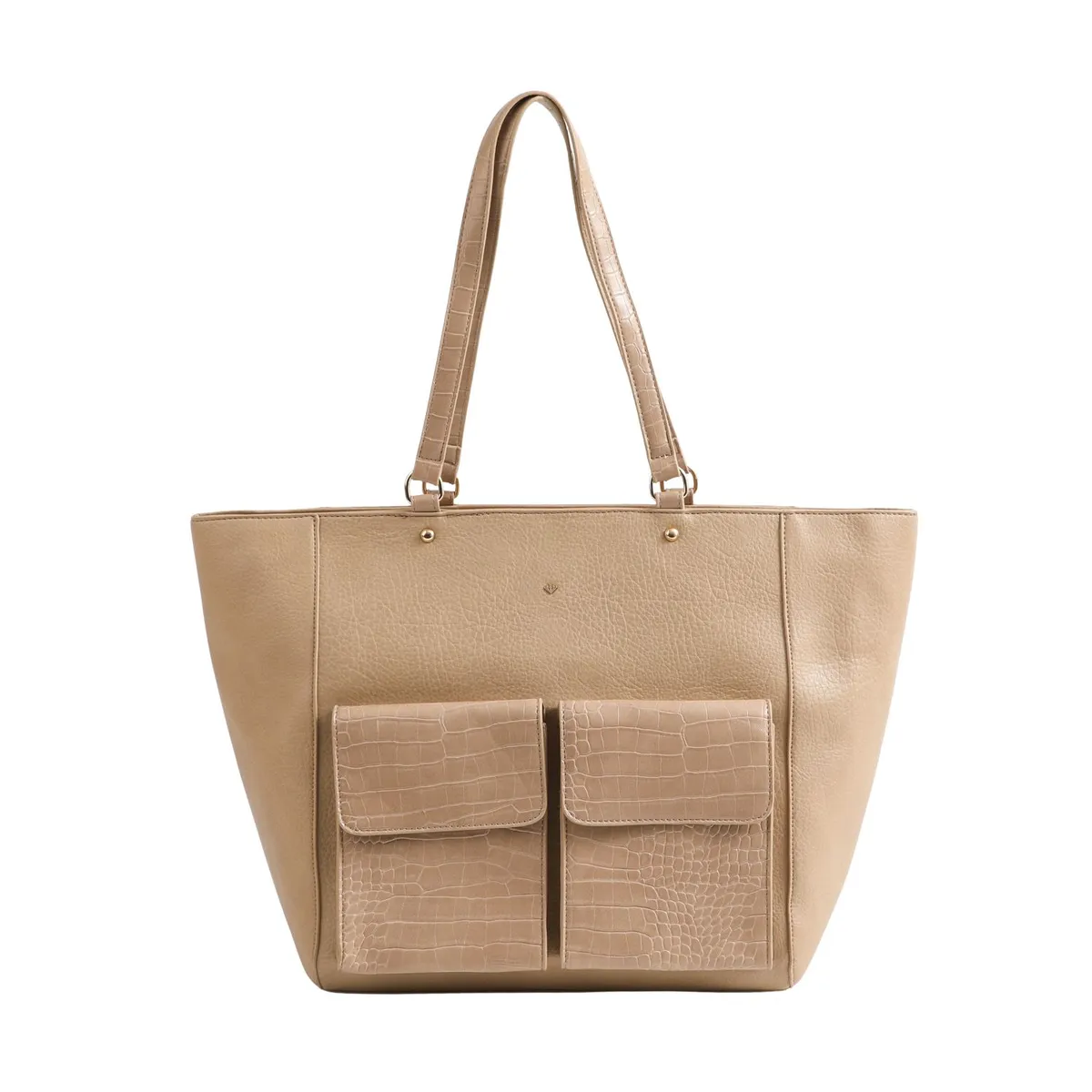 I D - Cartera Tote Nimes Ecocuero Beige ID