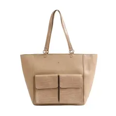 I D - Cartera Tote Nimes Ecocuero Beige ID