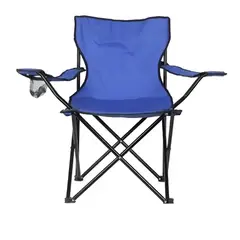 GENERICO - Silla Plegable Playa Exterior Campo Camping Portatil Azul