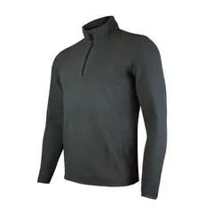 ANDESLAND OUTDOOR APPAREL - Polera Micropolar Panal Segunda Capa con Cierre Culpeo Grafito Hombre