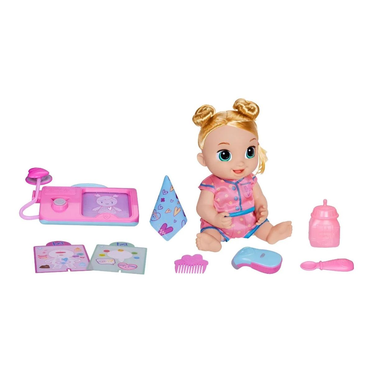 HASBRO - Juguete Muñeca Lulu Achoo Rubia Baby Alive Infantil