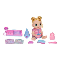HASBRO - Juguete Muñeca Lulu Achoo Rubia Baby Alive Infantil