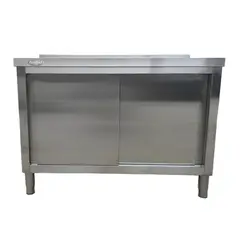 PROCHEF - Mesón Mural Cerrado Acero Inoxidable 120x60x85(+6) cm