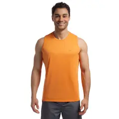 OLYMPIKUS - POLERA ESSENTIAL SIN MANGAS NARANJA HOMBRE