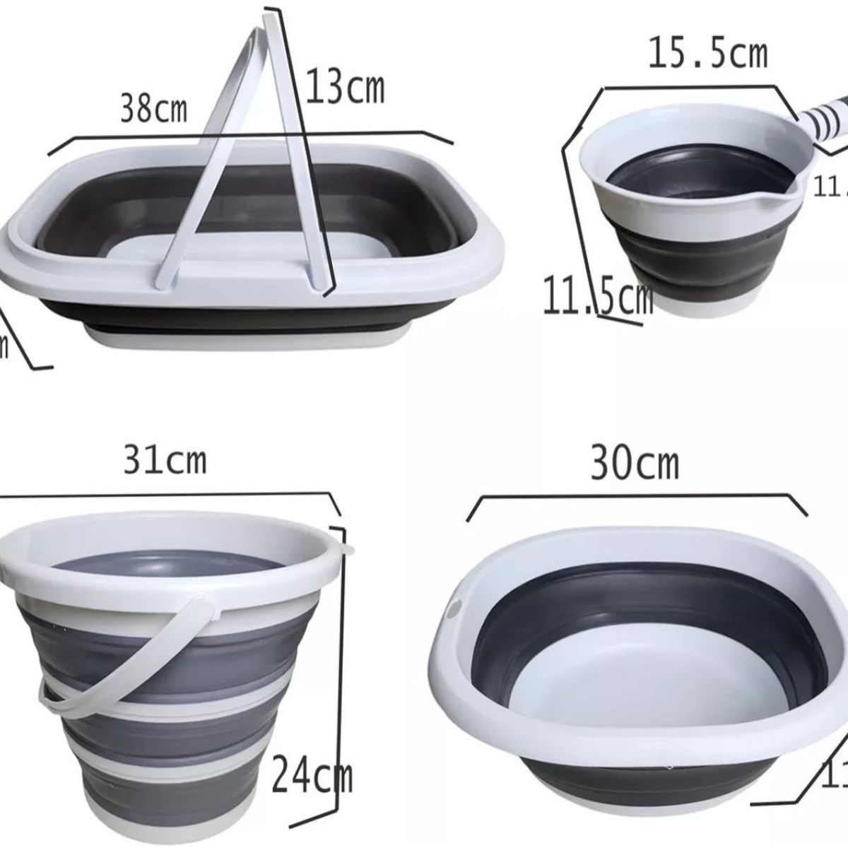 GENERICO - Kit Bañera Para Bebés Bañera Plegable De 5 Piezas