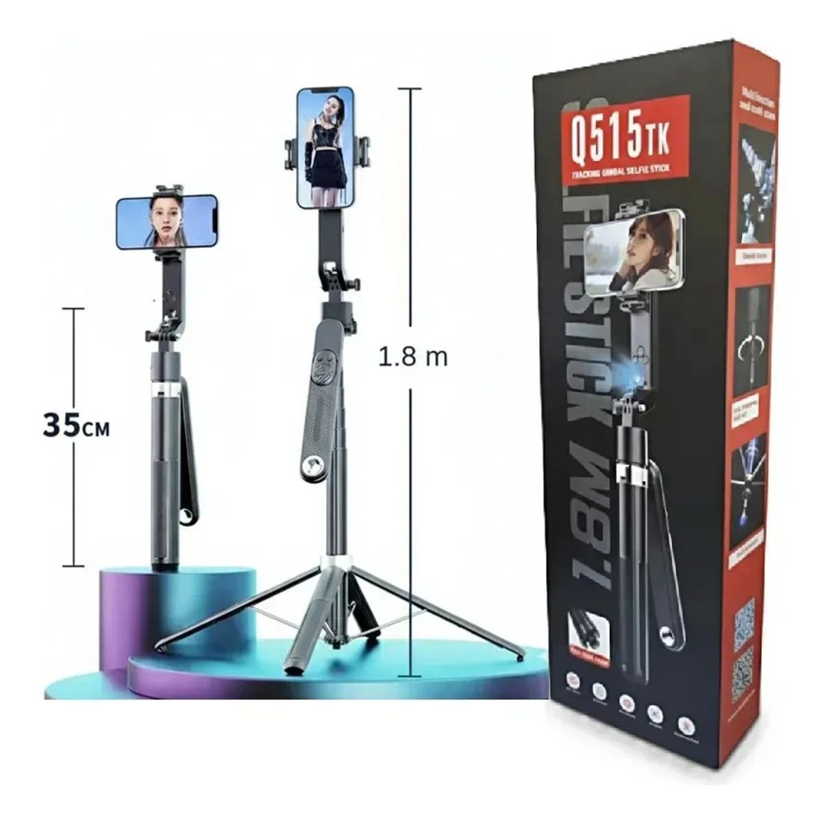 GENERICO - Trípode Inteligente Ai Seguimiento Facial Automático 360 Veriado