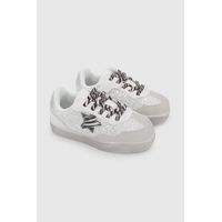 Zapatilla de Niña Lifestyle Blanca con Cordón y Velcro