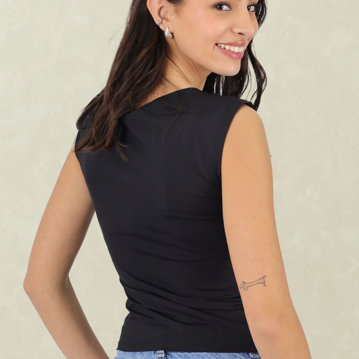 TENTATION - Top Cuello Bote Black Tentation