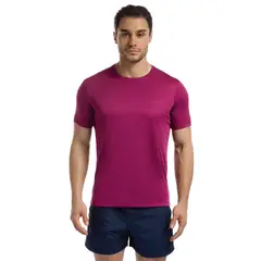 OLYMPIKUS - POLERA ESSENTIAL MANGA CORTA CEREZA HOMBRE