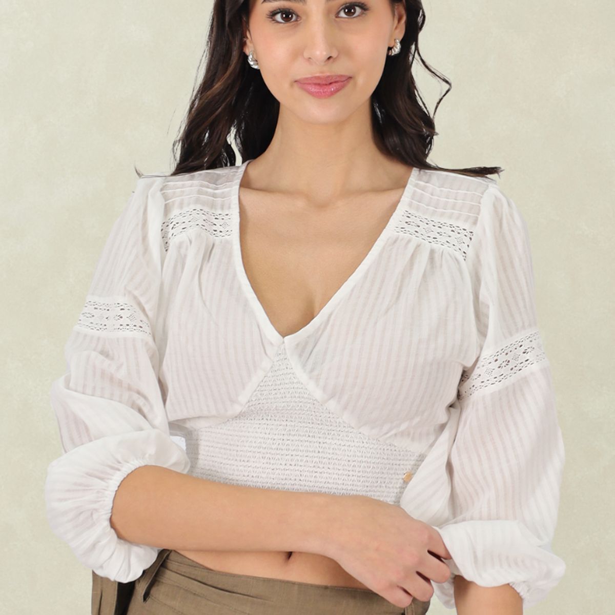 TENTATION - Top Elasticado Blanco Tentation