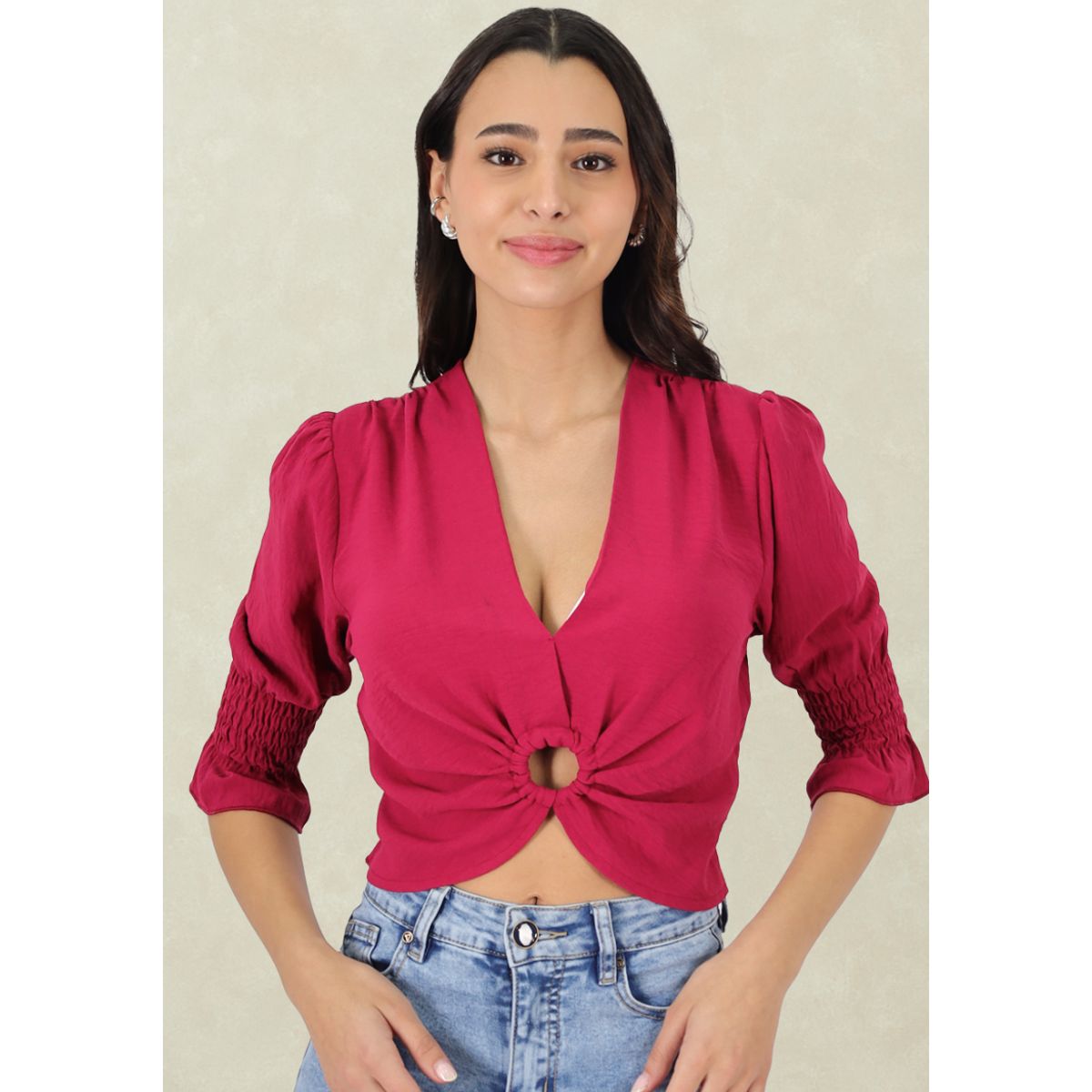 TENTATION - Top Argolla Guinda Tentation