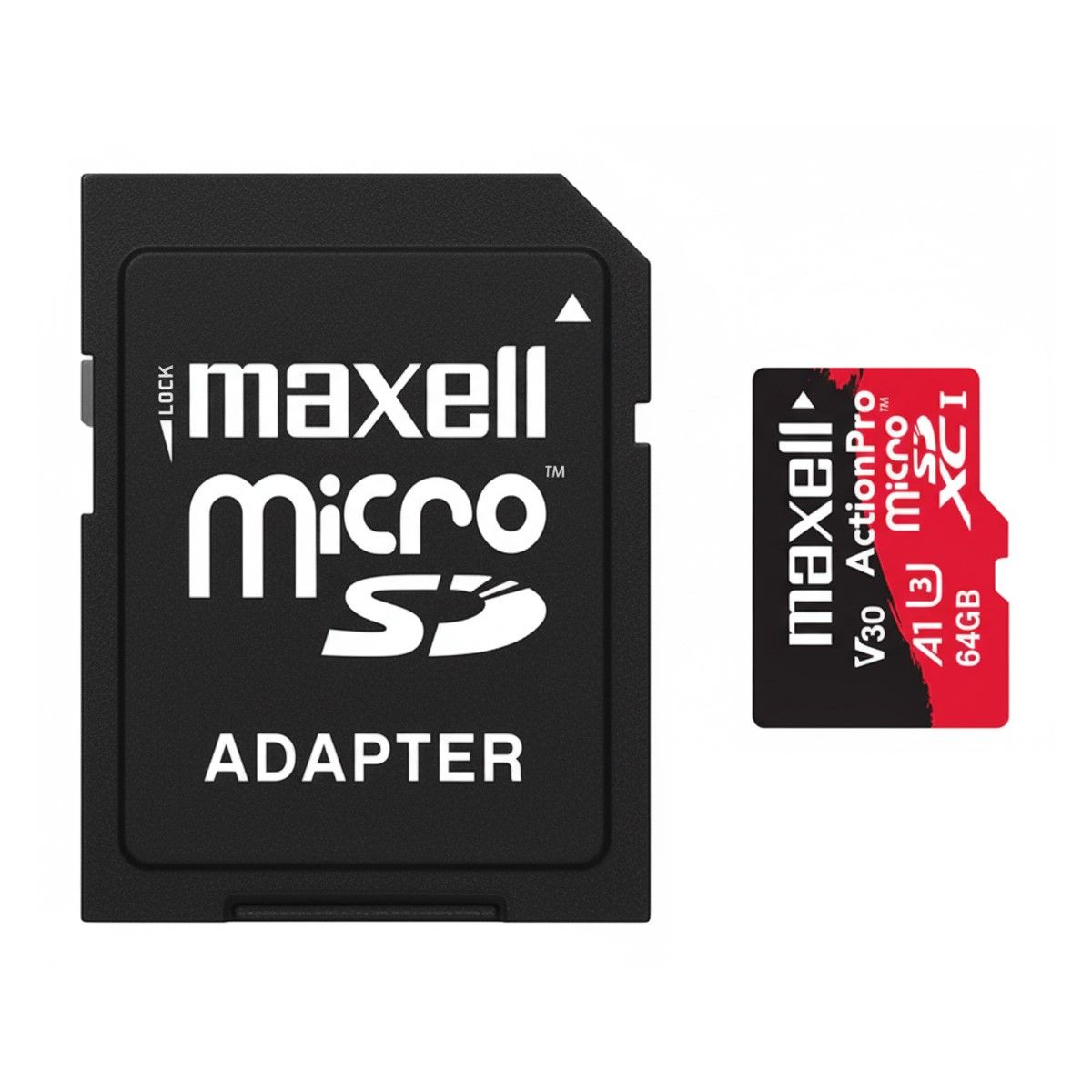 MAXELL - Tarjeta MicroSD Maxell 64GB UH-3 8K 100mb V30